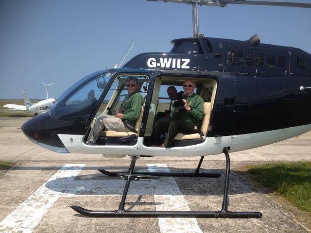 One of our helicopters